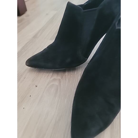 Cole Haan Women's Size 8 Grand OS Signature Black Suede Ankle Boots Stiletto - Picture 8 of 14